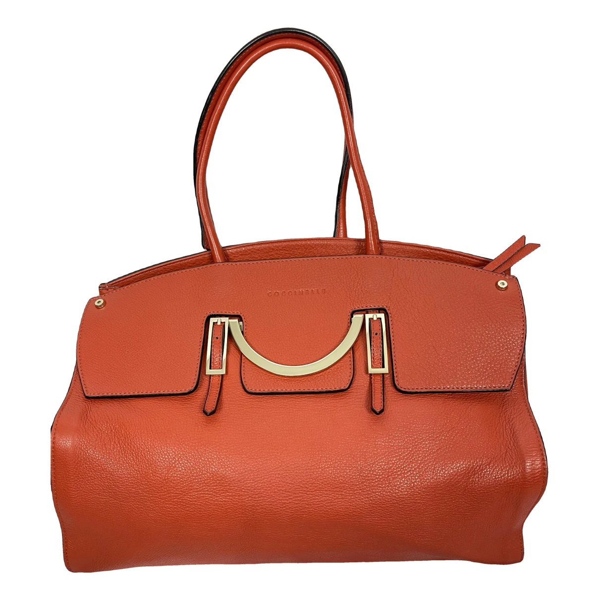 Pre-owned Coccinelle Leather Tote In Orange