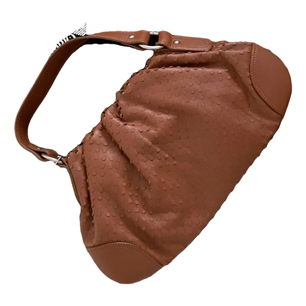 Pre-owned Emporio Armani Leather Handbag In Camel
