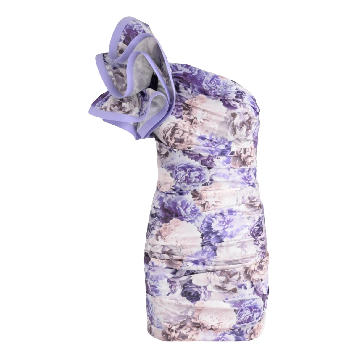 Pre-owned Elisabetta Franchi Mini Dress In Purple