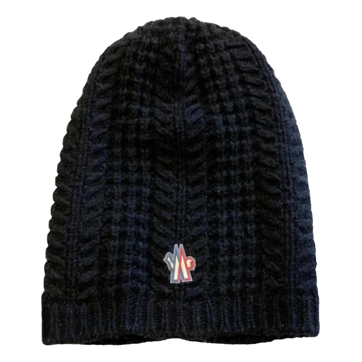 Pre-owned Moncler Wool Cap In Black