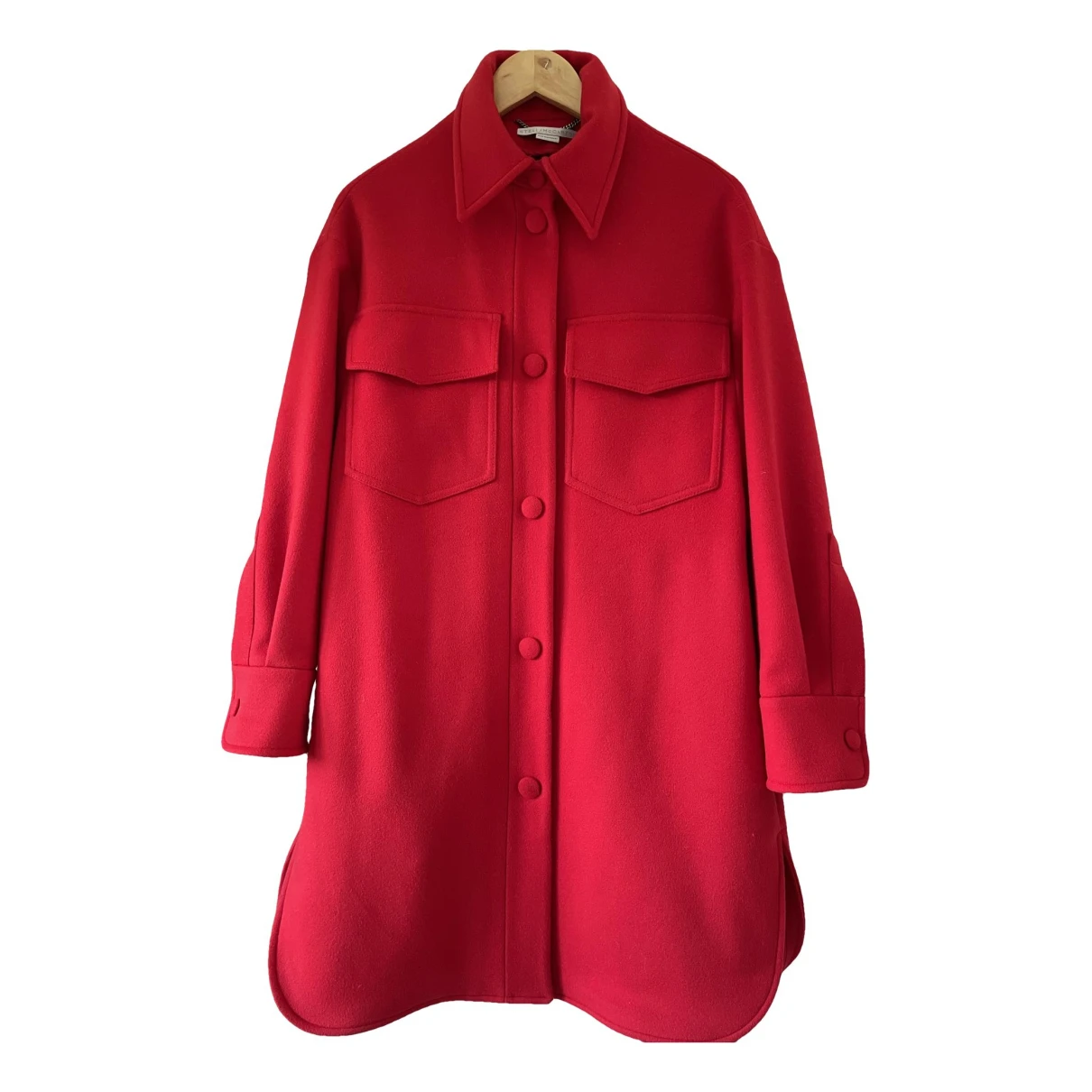Pre-owned Stella Mccartney Wool Coat In Red