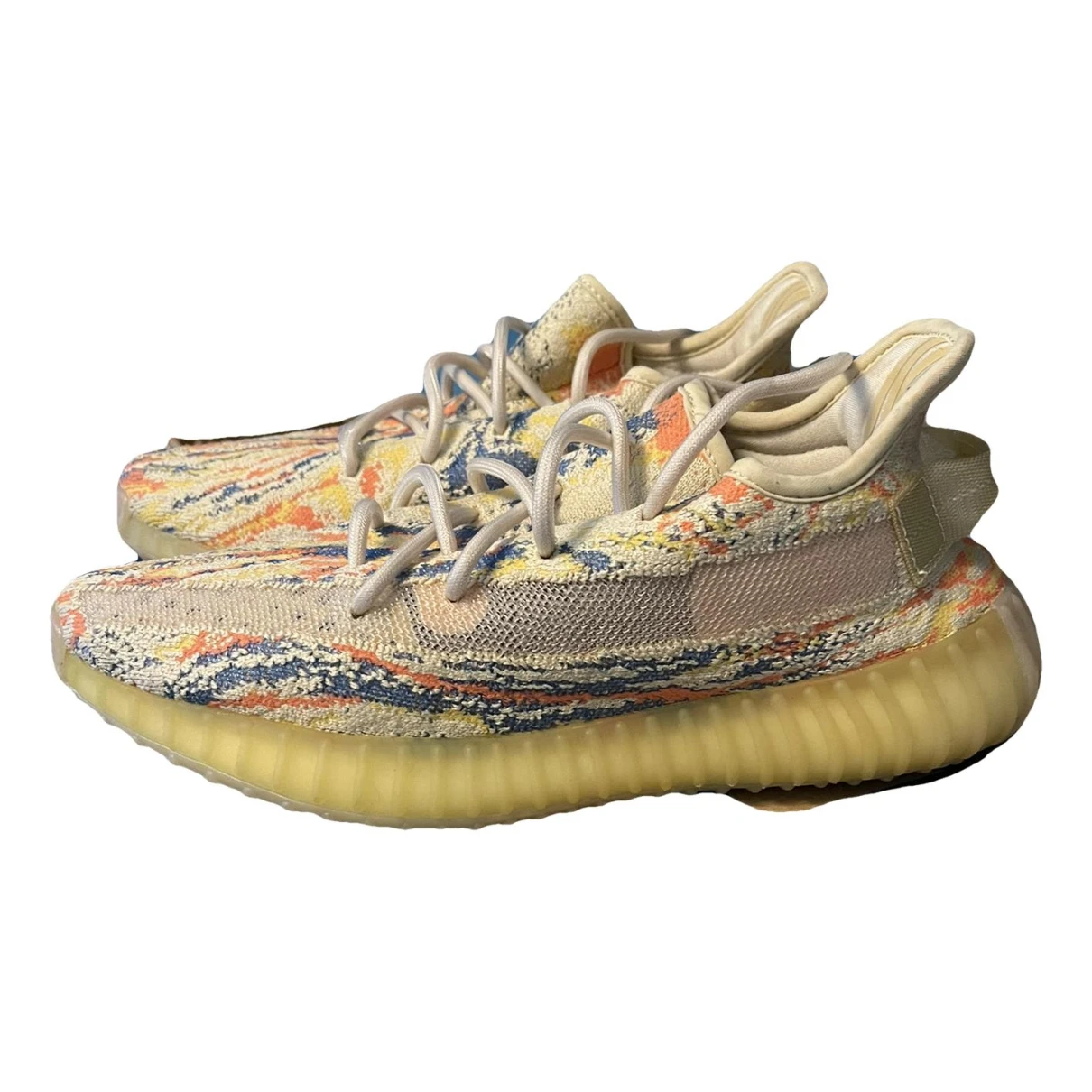 Pre-owned Yeezy X Adidas Boost 350 V1 Trainers In Beige