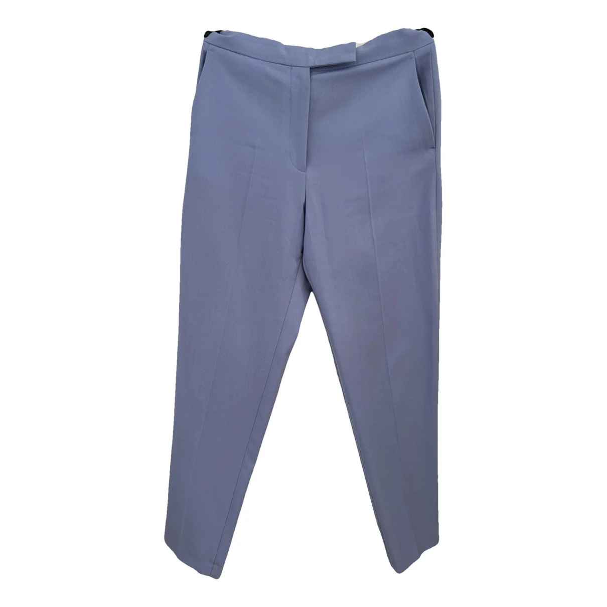 Pre-owned Arket Wool Straight Pants In Purple