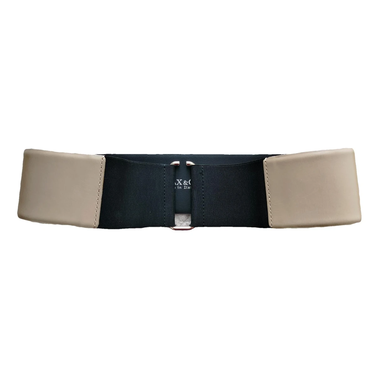 Pre-owned Max & Co Leather Belt In Beige