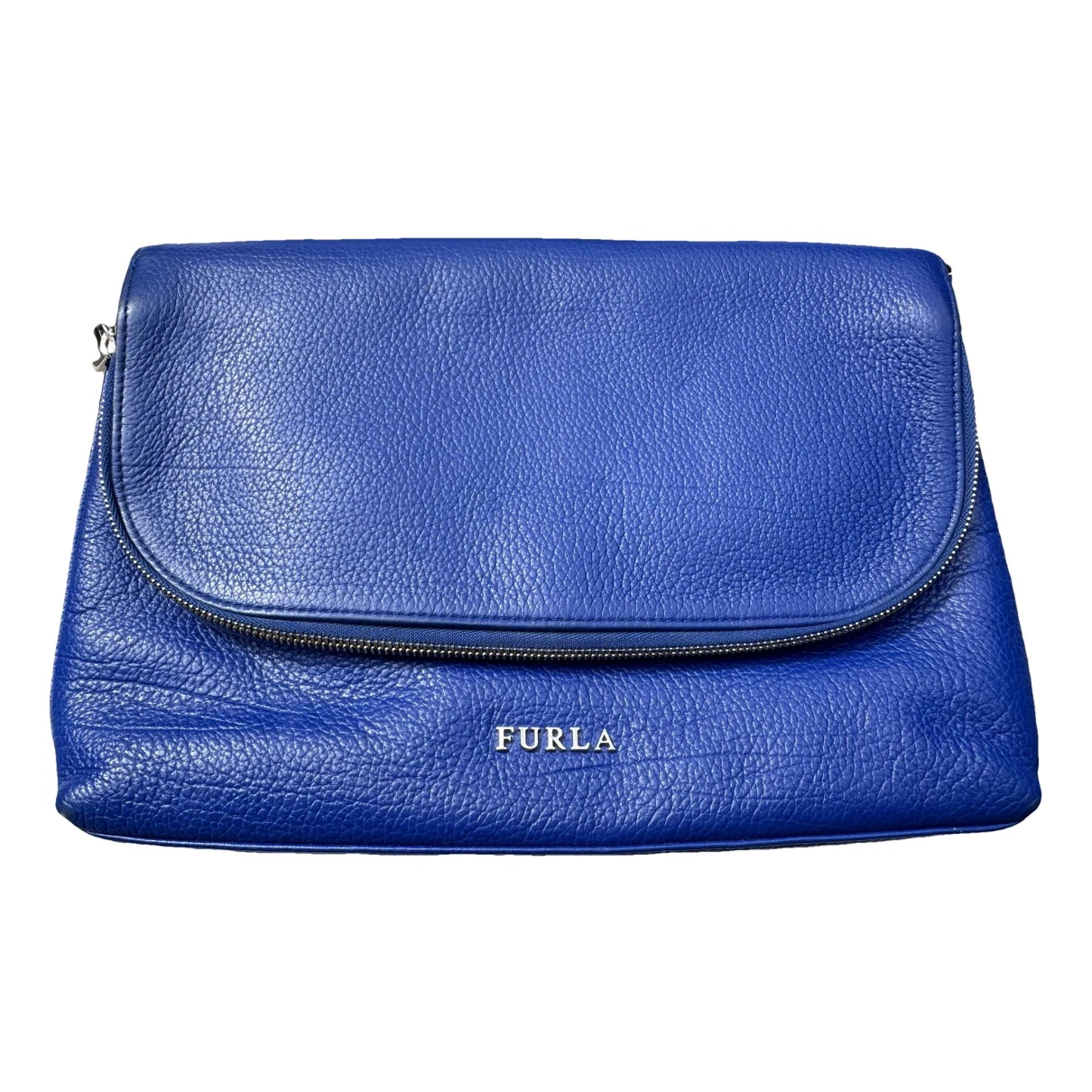 Pre-owned Furla Leather Crossbody Bag In Blue