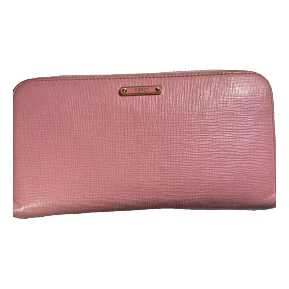 Pre-owned Fendi Leather Wallet In Pink