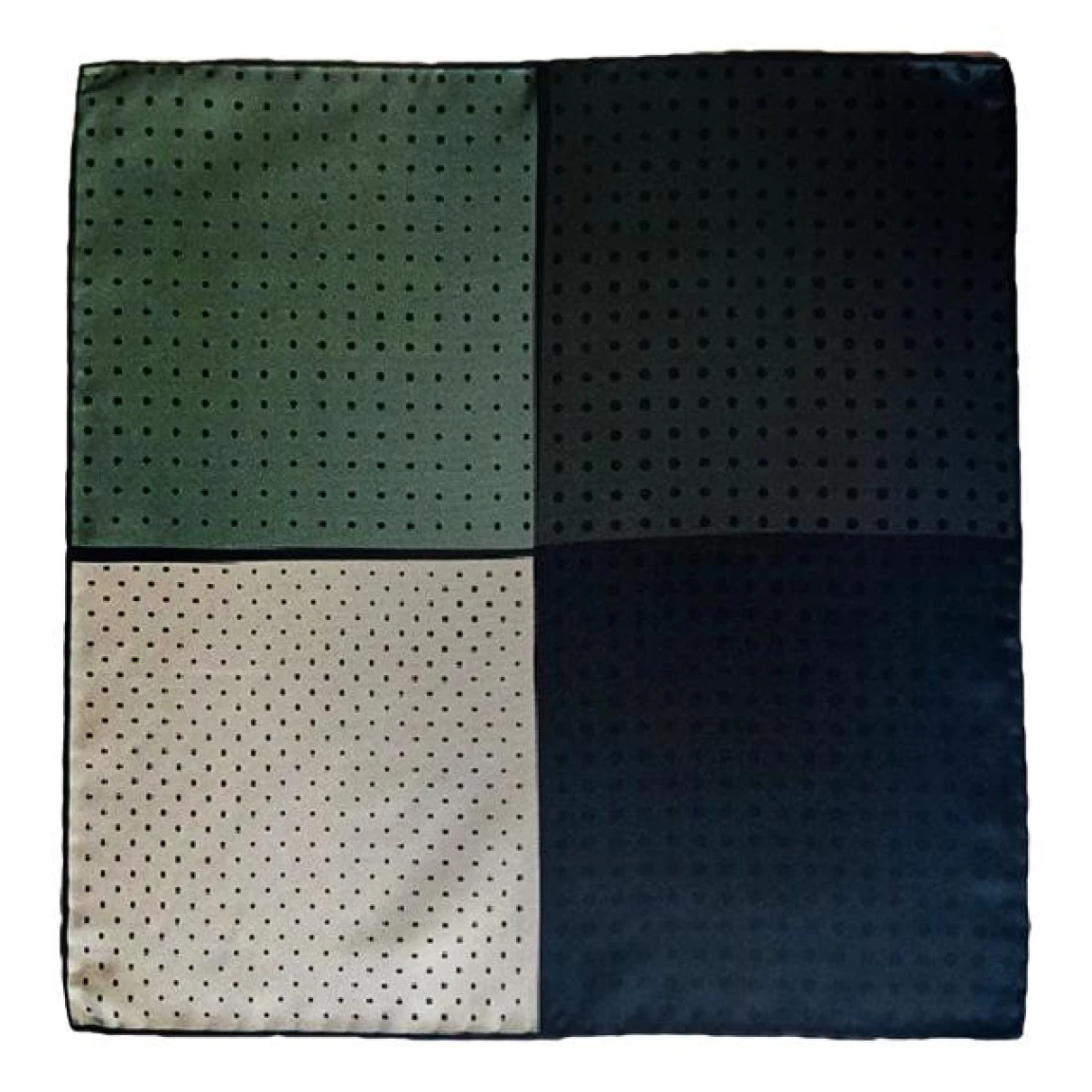 Pre-owned Lanvin Silk Scarf & Pocket Square In Green