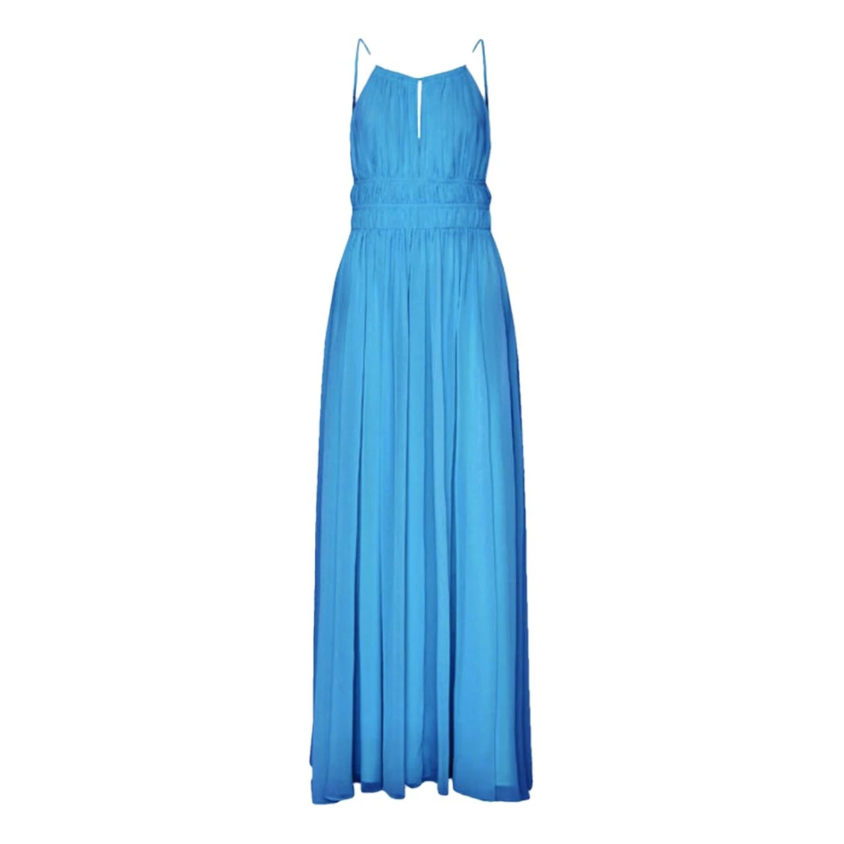 Pre-owned Max Mara Maxi Dress In Turquoise