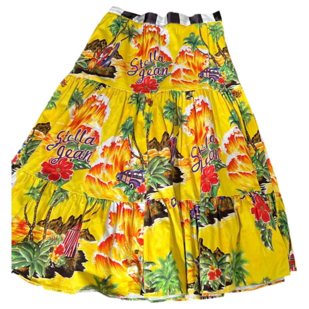 Pre-owned Stella Jean Mid-length Skirt In Yellow