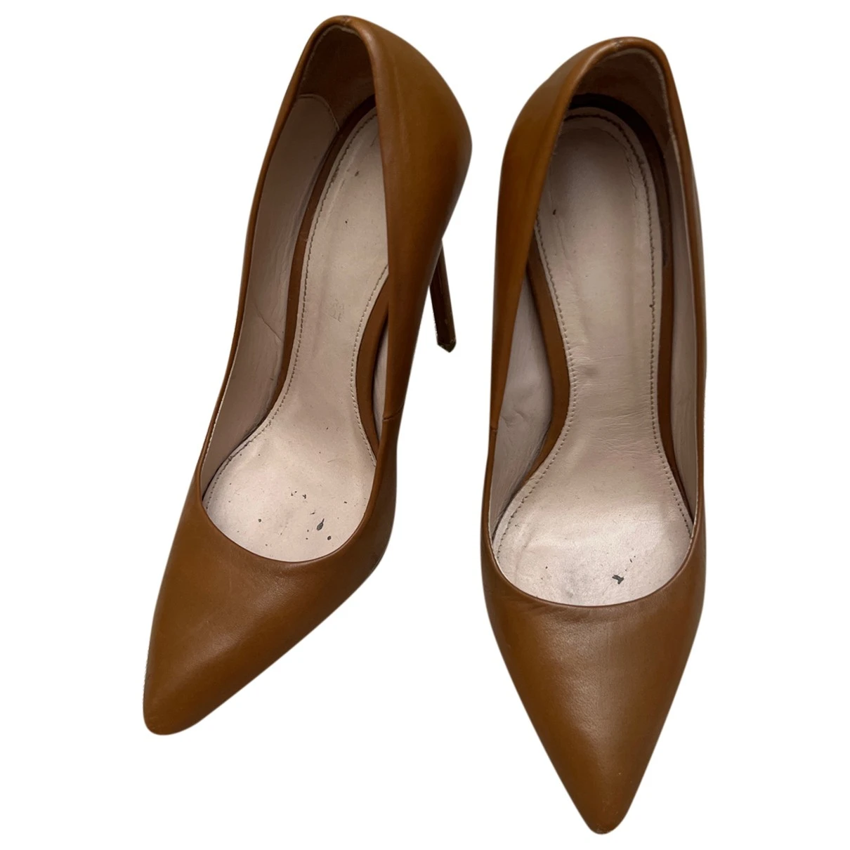 Pre-owned Prima Donna Leather Heels In Camel