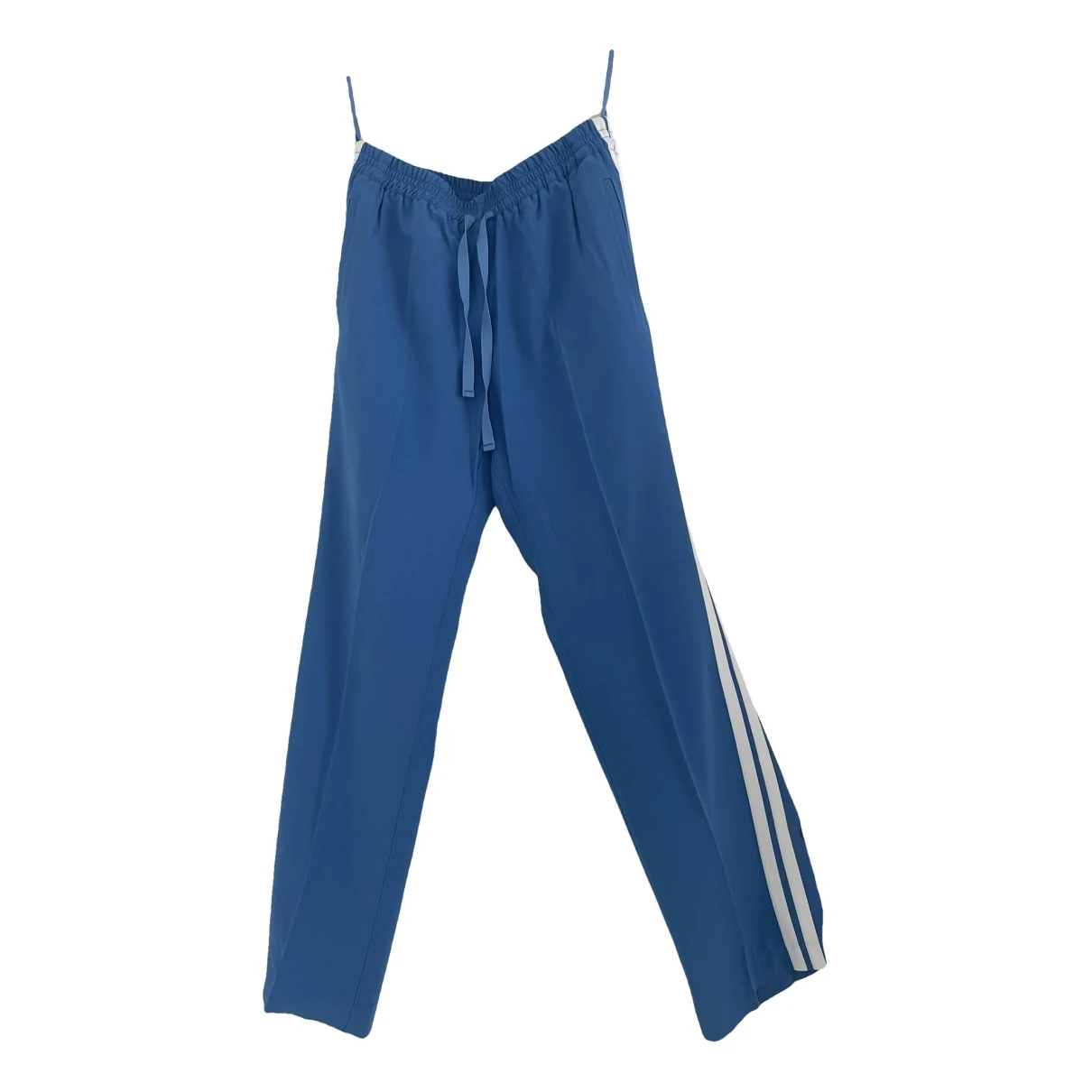 Pre-owned Zadig & Voltaire Straight Pants In Blue