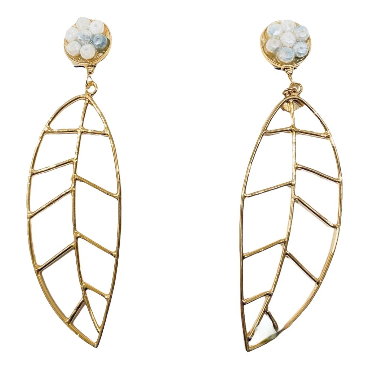 Pre-owned Mercedes Salazar Earrings In Gold