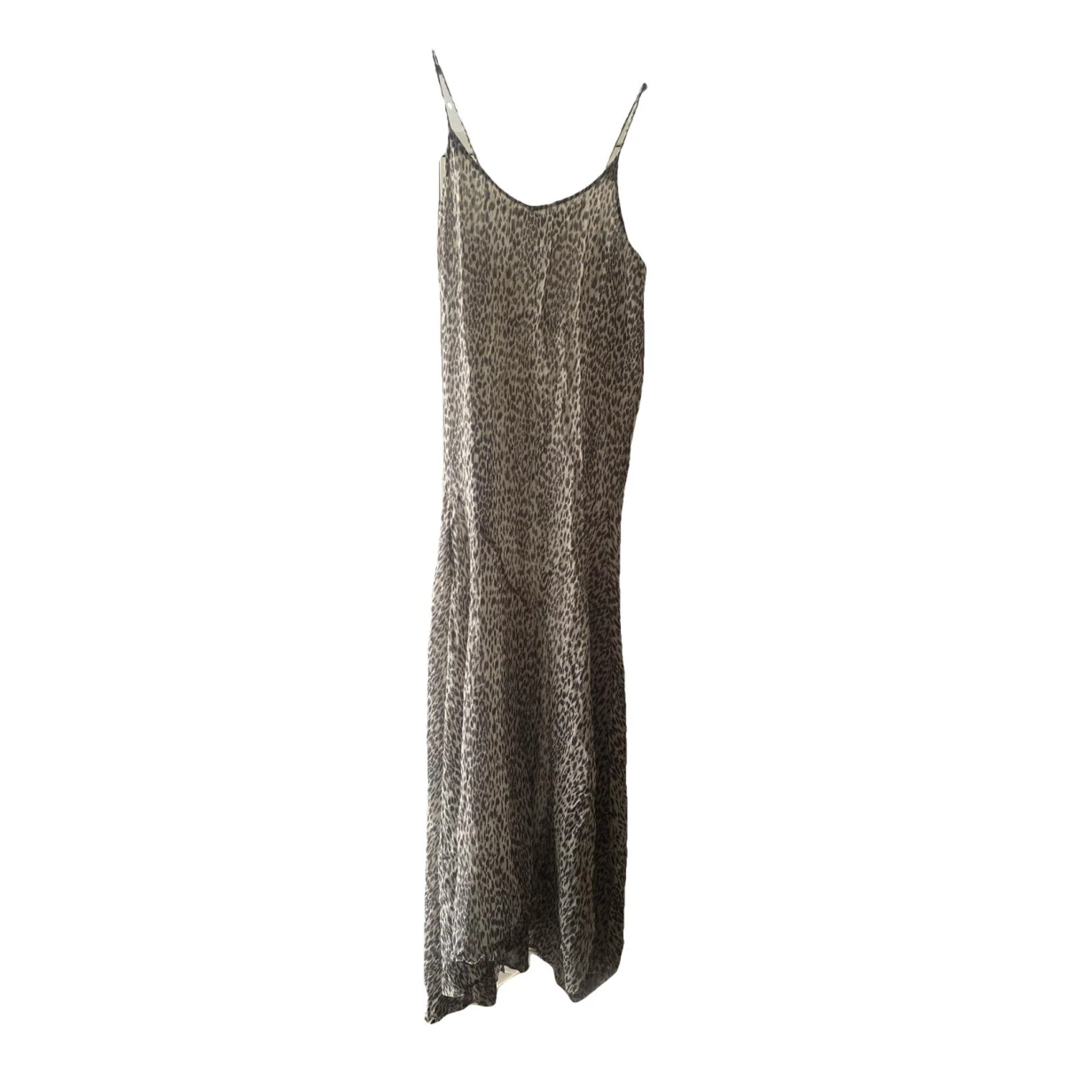 Pre-owned Allsaints Maxi Dress In Grey