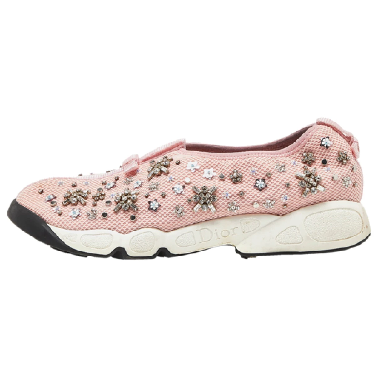 Pre-owned Dior Cloth Trainers In Pink