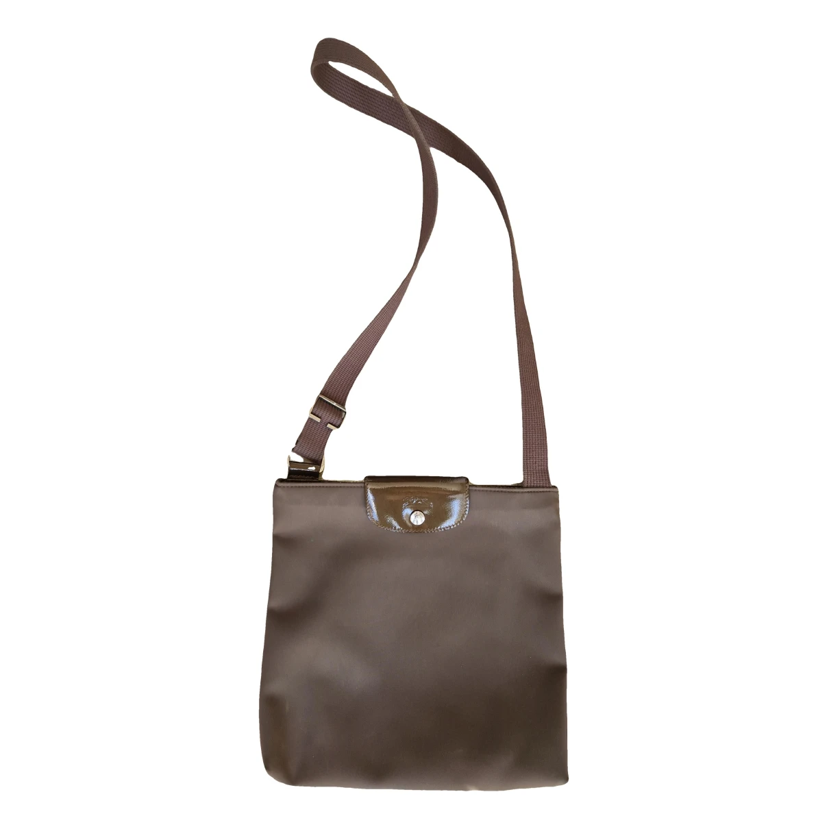 Pre-owned Longchamp Pliage Handbag In Brown