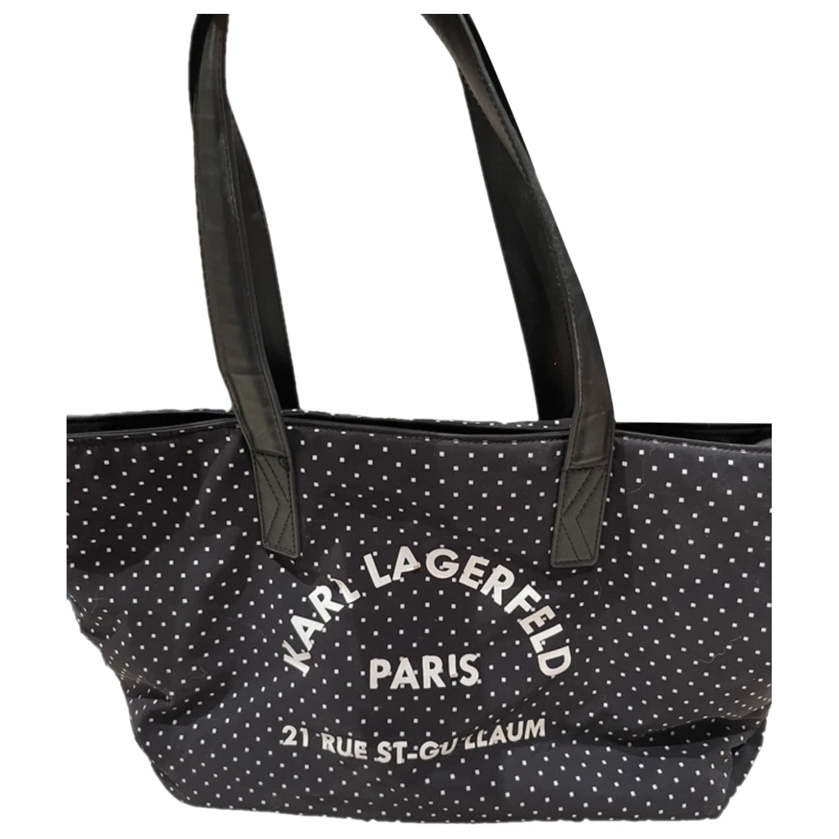 Pre-owned Karl Lagerfeld Handbag In Black