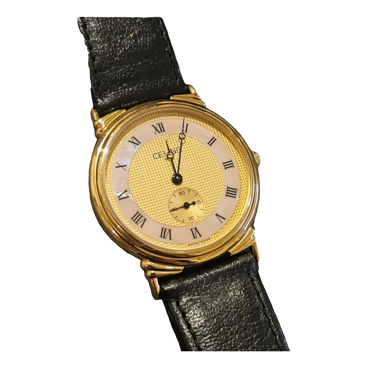Pre-owned Celine Watch In Gold