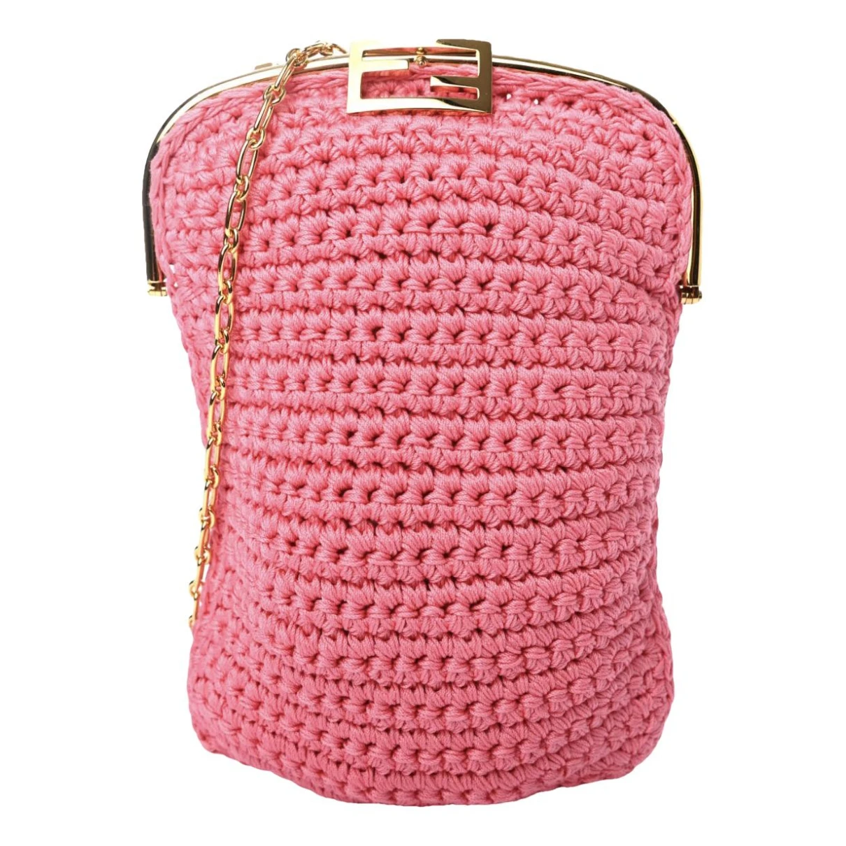 Pre-owned Fendi Cloth Crossbody Bag In Pink