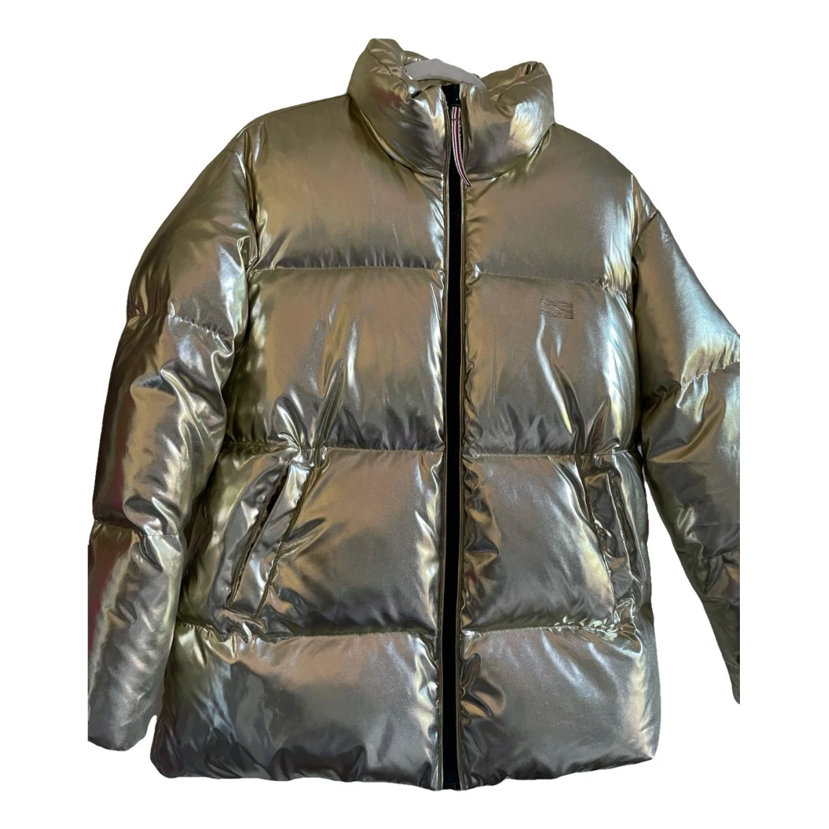 Pre-owned Tommy Hilfiger Puffer In Gold