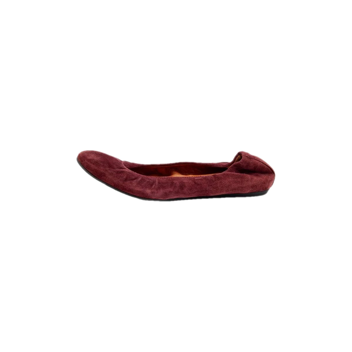 Pre-owned Lanvin Flats In Burgundy