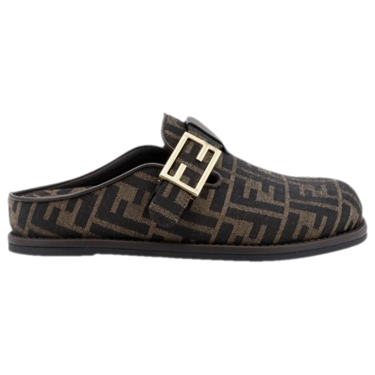 Pre-owned Fendi Leather Flats In Brown