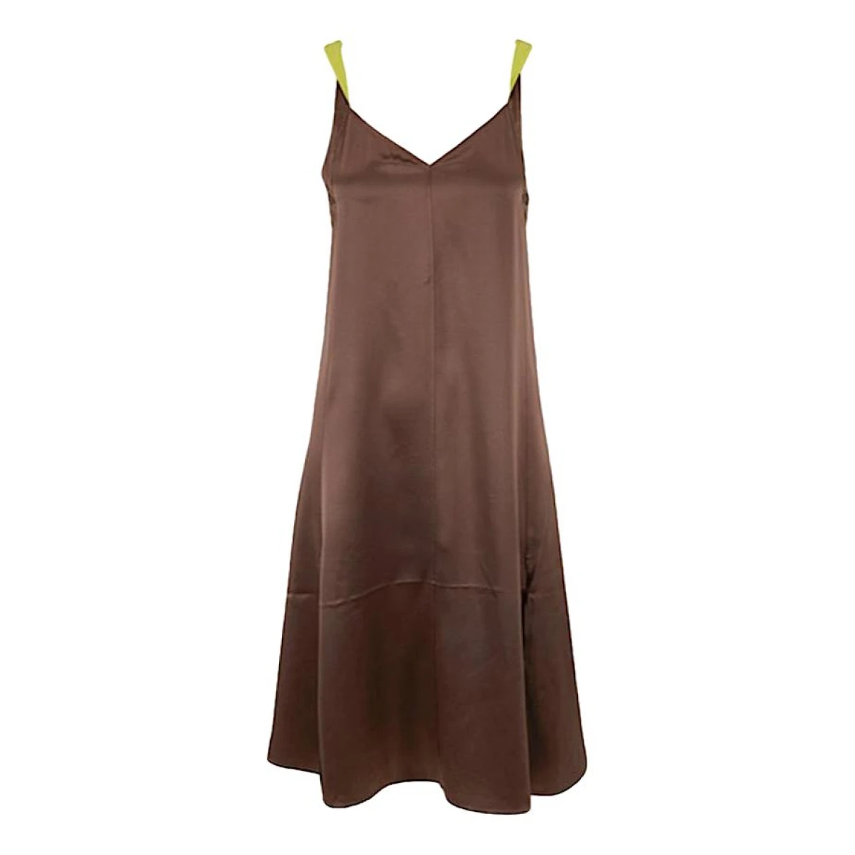 Pre-owned Rag & Bone Silk Mid-length Dress In Brown