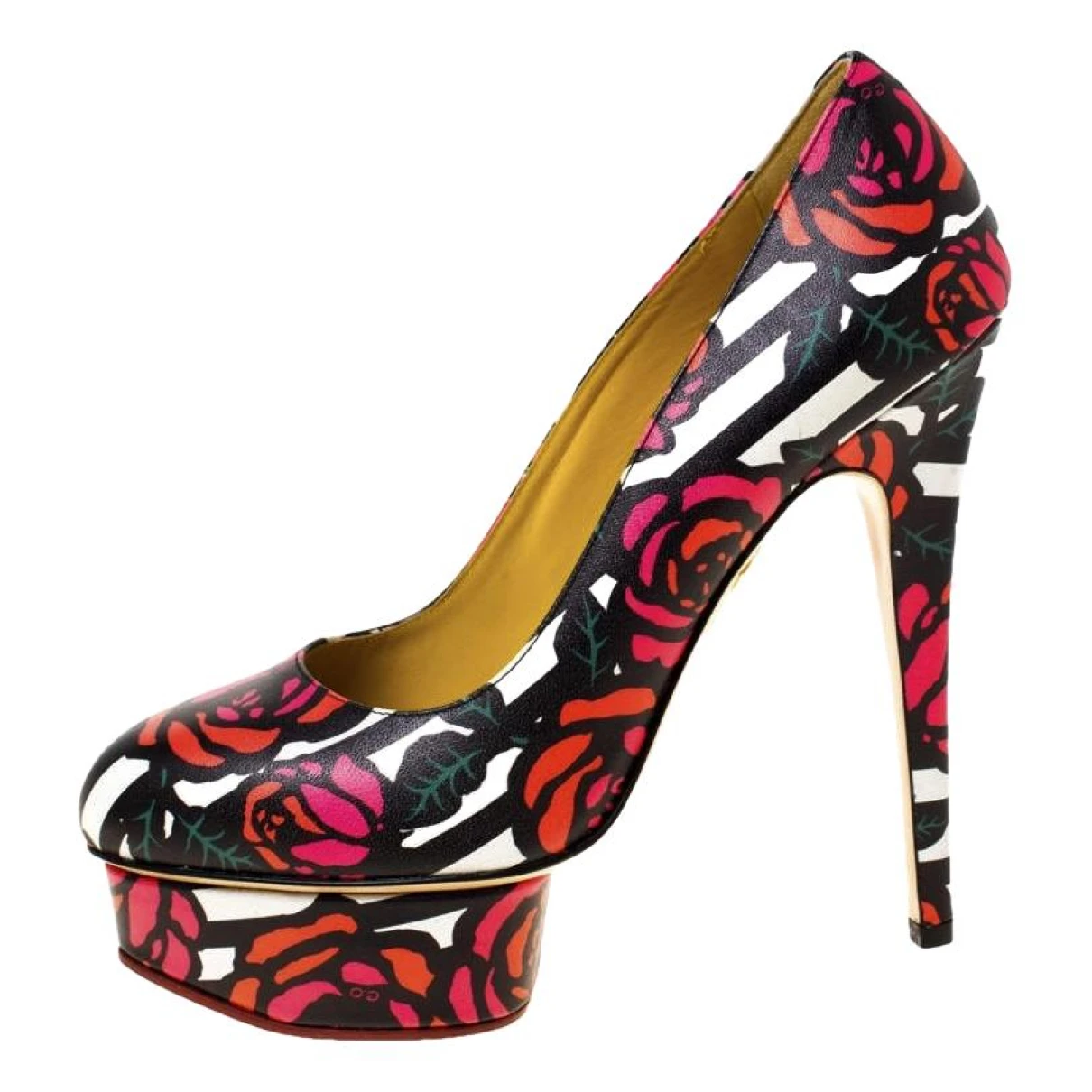 Pre-owned Charlotte Olympia Leather Heels In Multicolour
