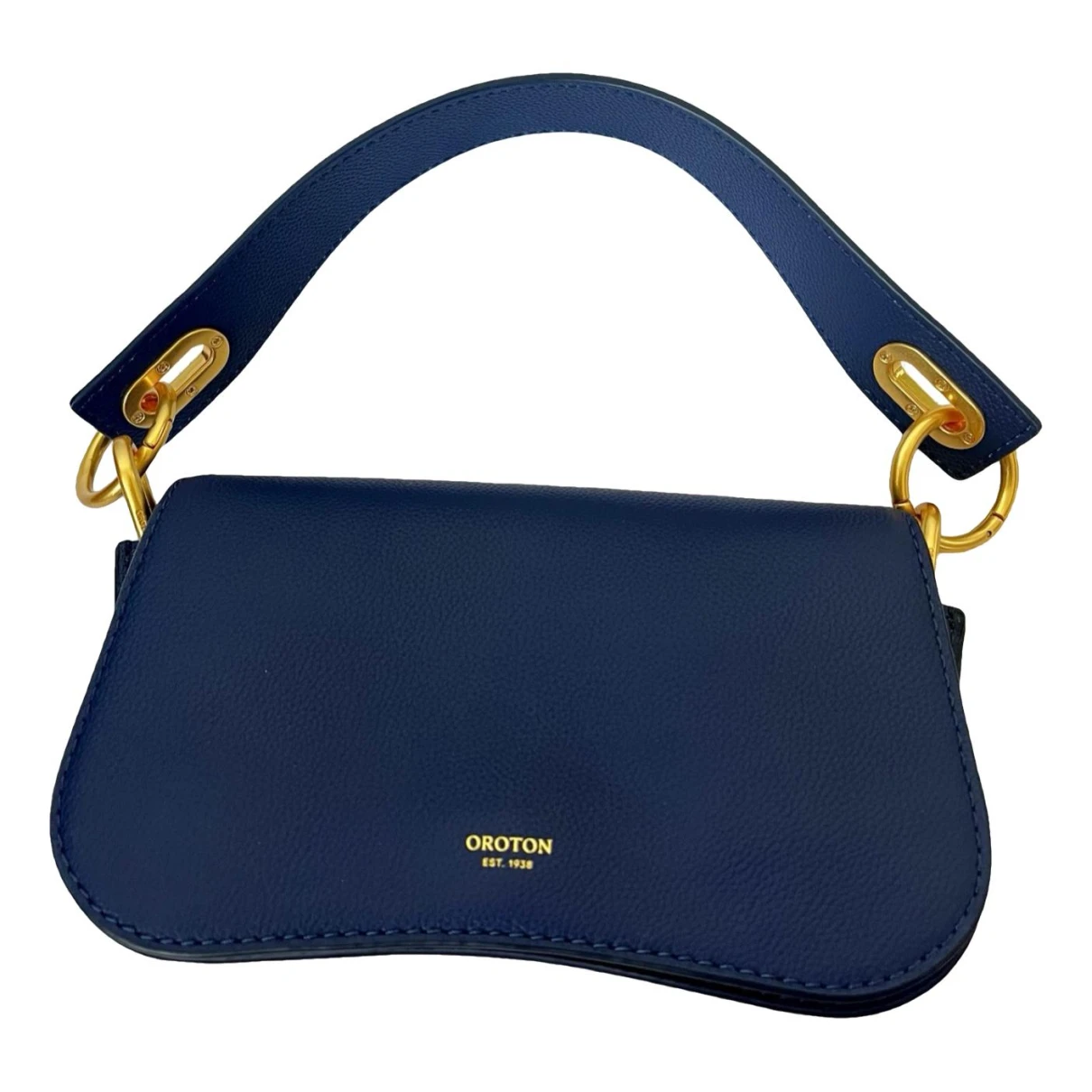 Pre-owned Oroton Leather Handbag In Blue