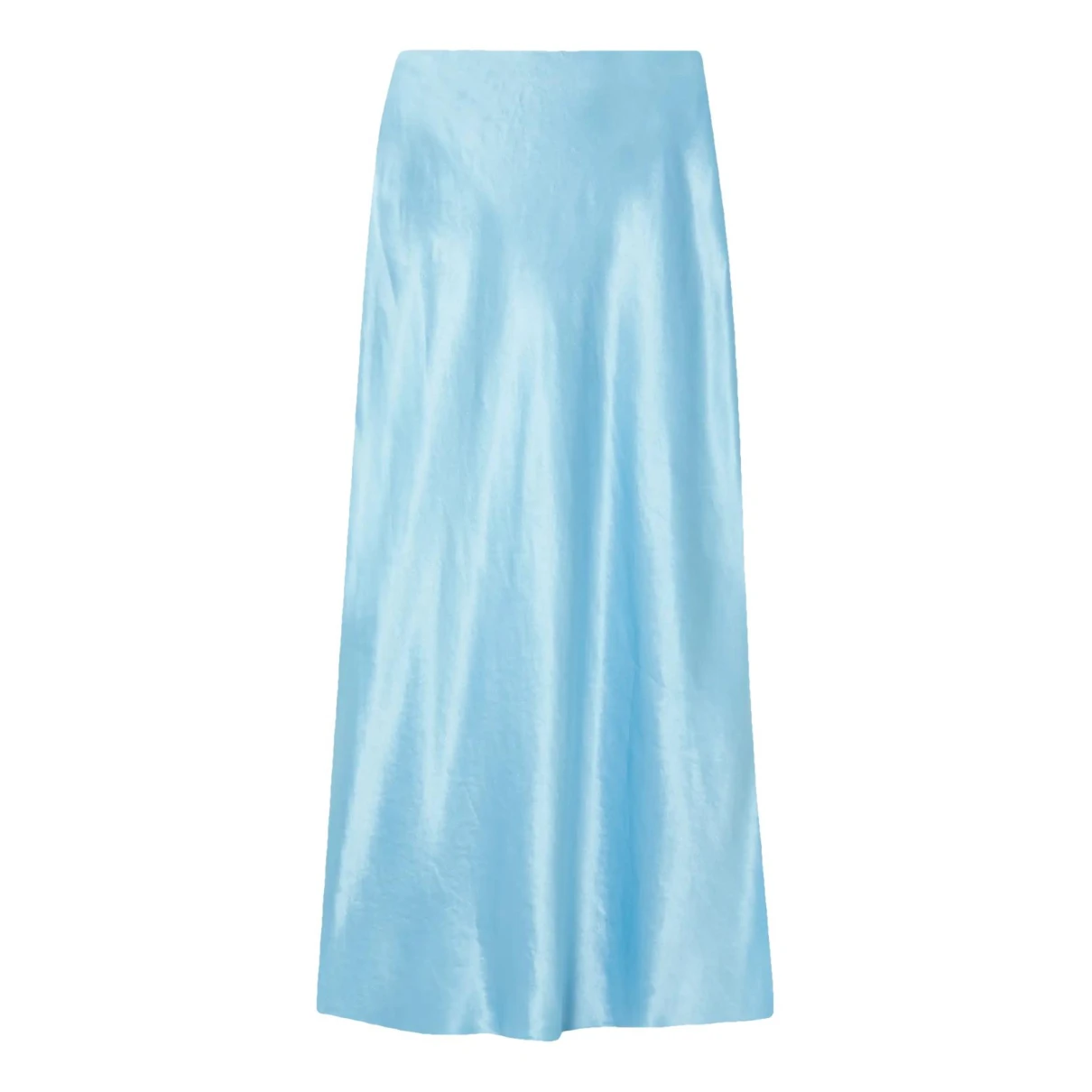 Pre-owned Vince Silk Mid-length Skirt In Blue