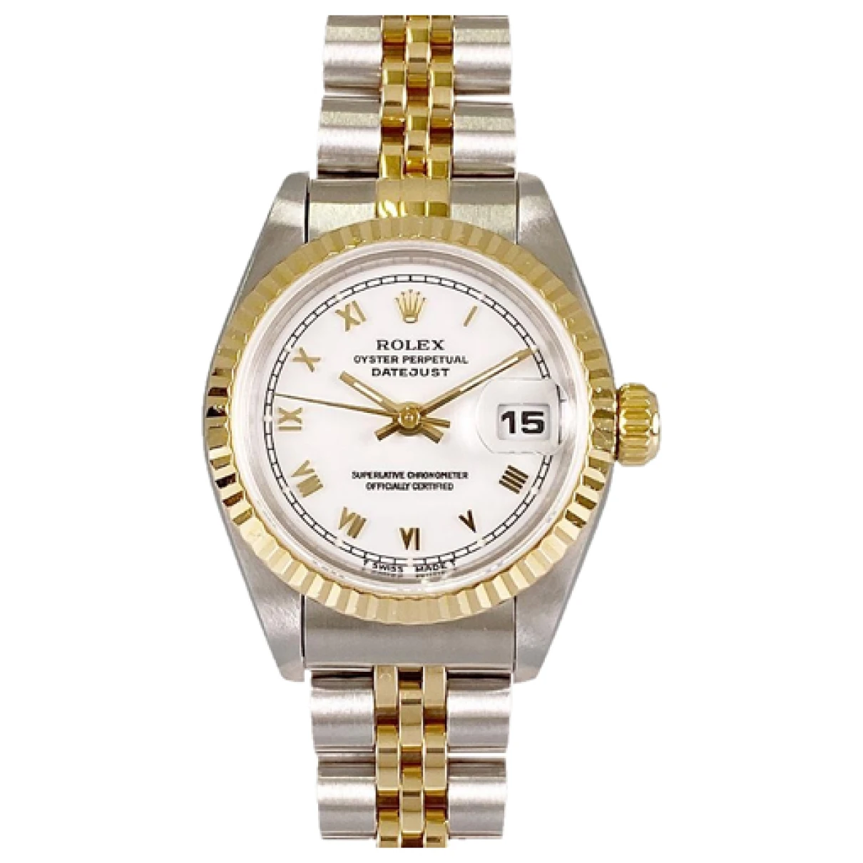 Pre-owned Rolex Watch In White