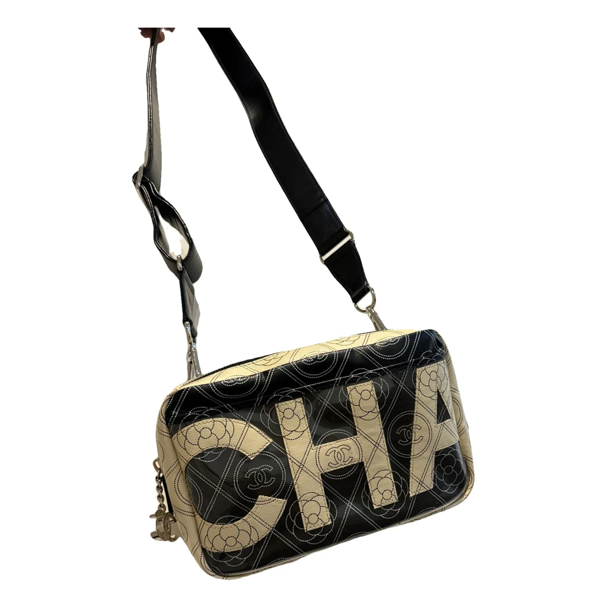 Pre-owned Chanel Camera Vinyl Crossbody Bag In Multicolour