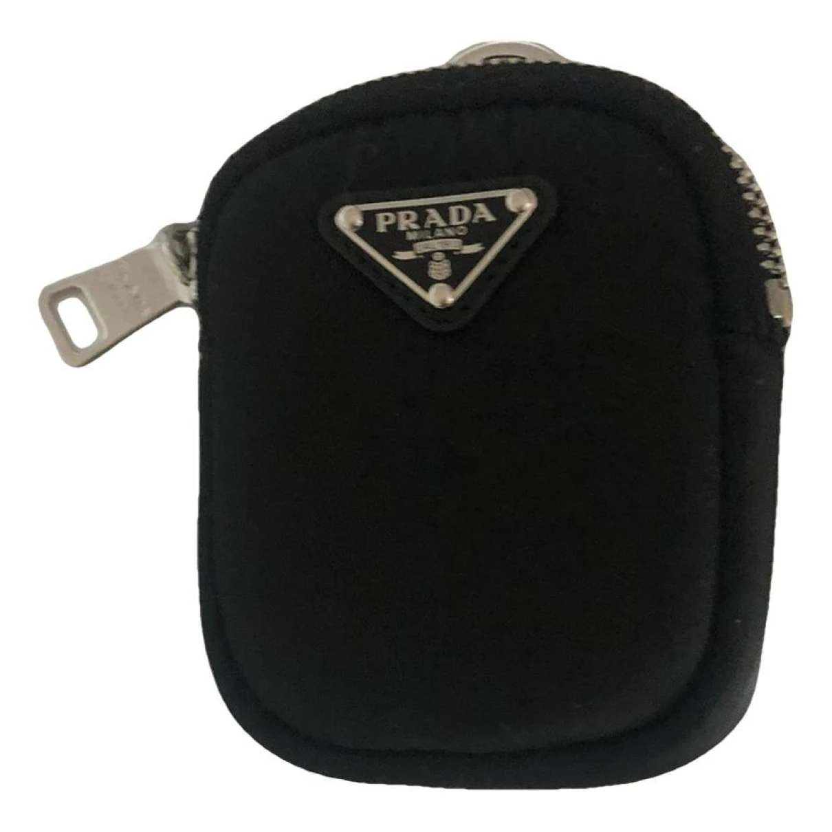Pre-owned Prada Re-nylon Clutch Bag In Black