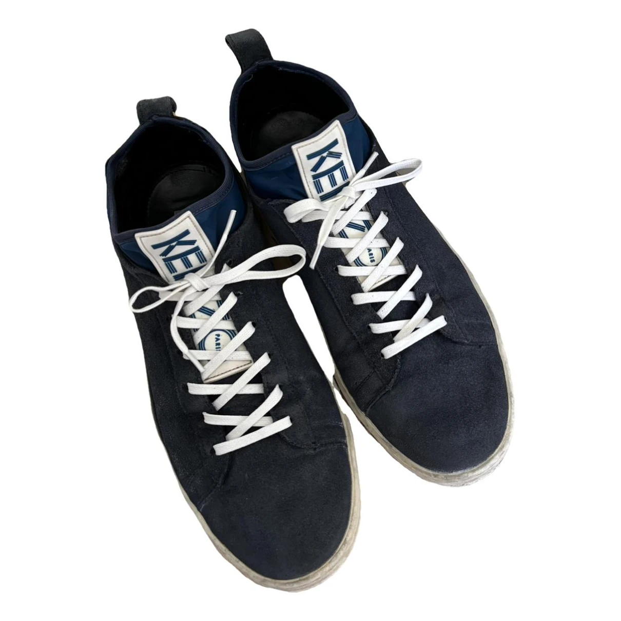 Pre-owned Kenzo Low Trainers In Navy