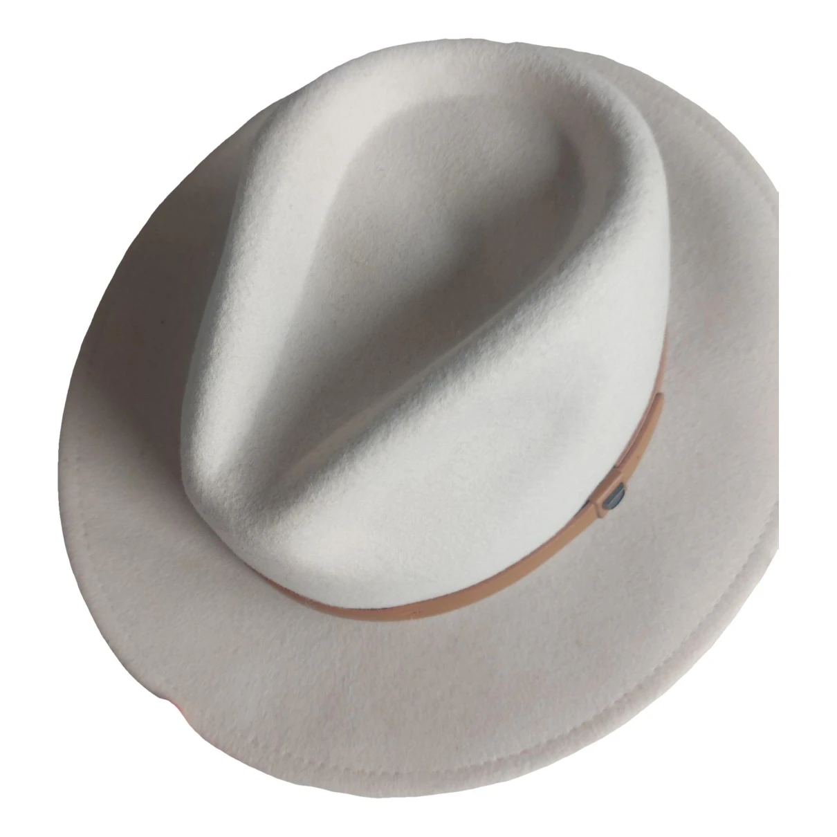 Pre-owned Brixton Hat In Beige