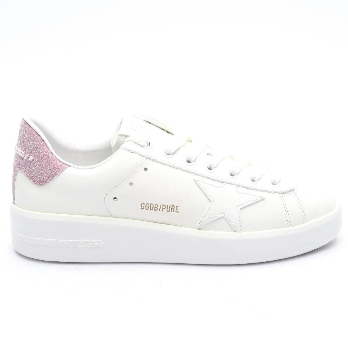 Pre-owned Golden Goose Leather Trainers In Pink