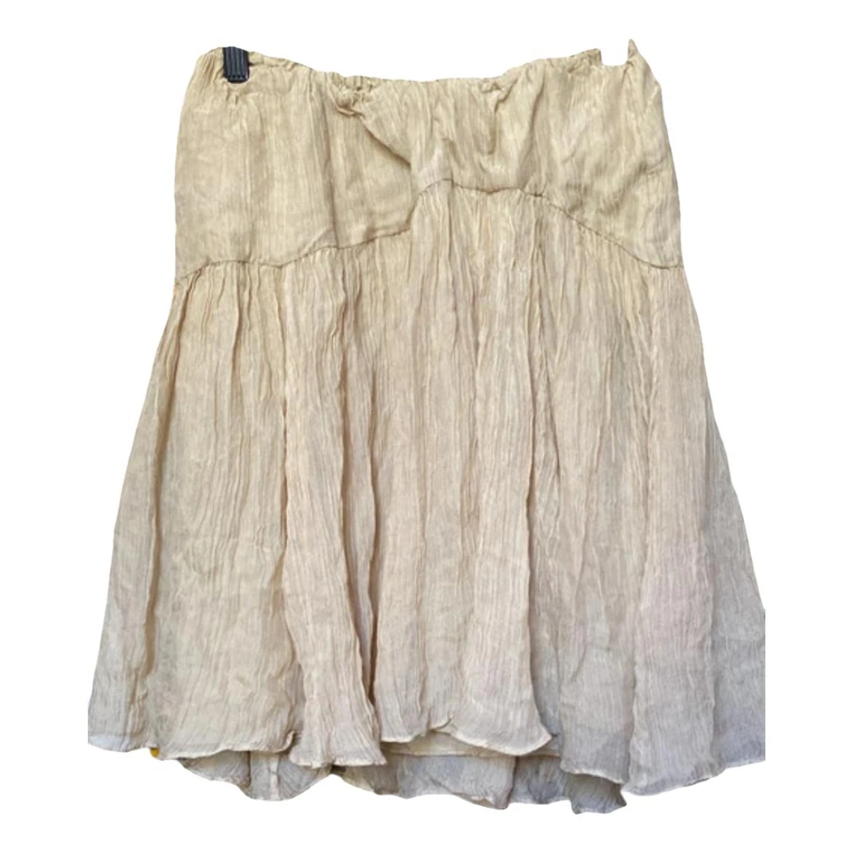 Pre-owned Ralph Lauren Silk Mid-length Skirt In Beige