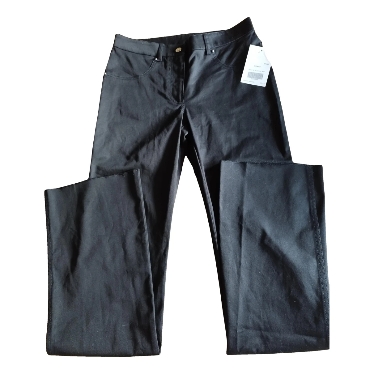 Pre-owned Louis Vuitton Straight Pants In Black
