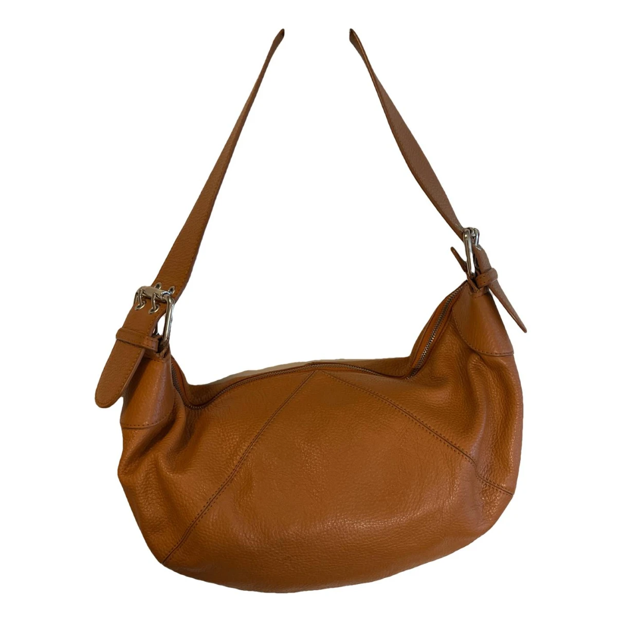 Pre-owned Furla Leather Handbag In Orange