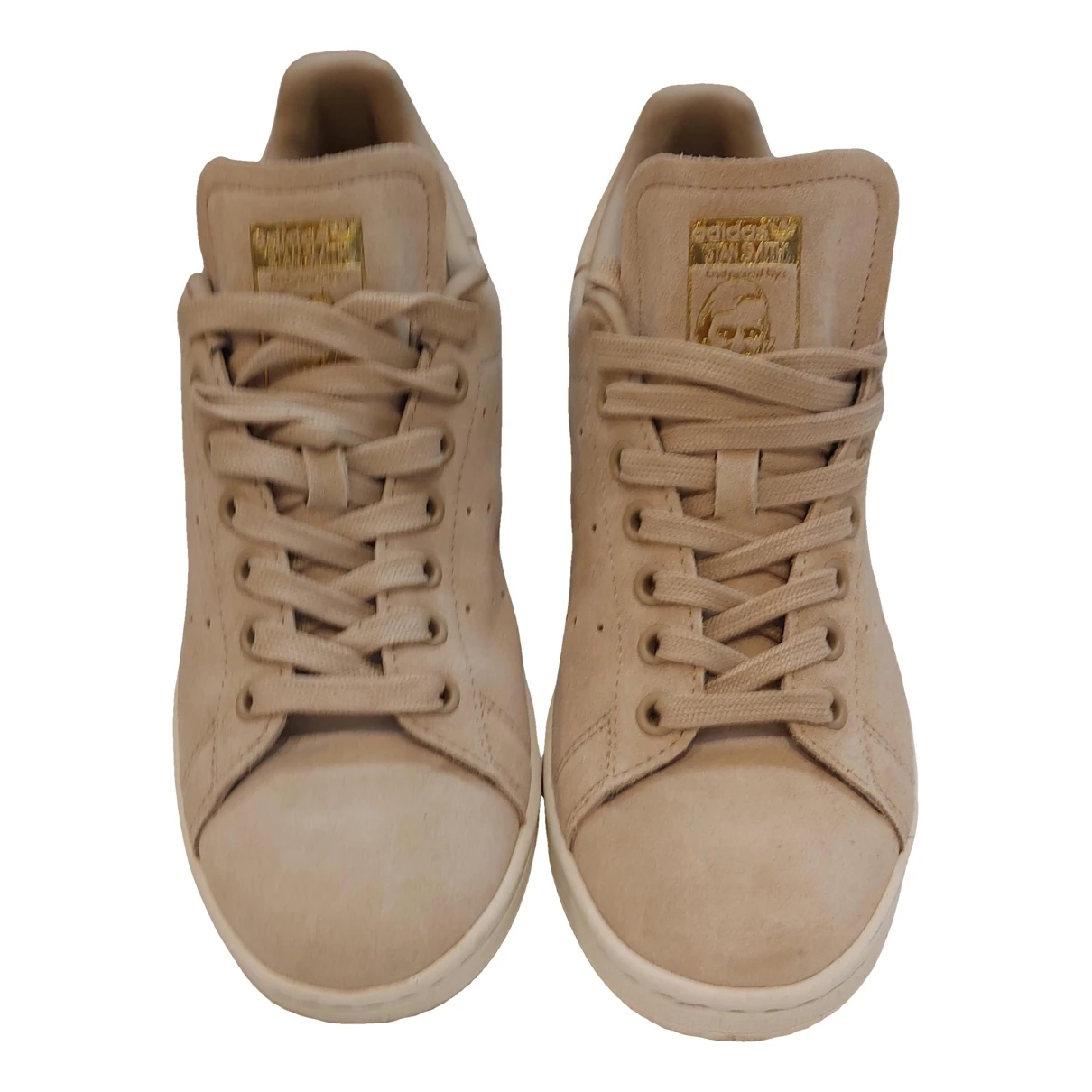 Pre-owned Adidas Originals Stan Smith Trainers In Beige