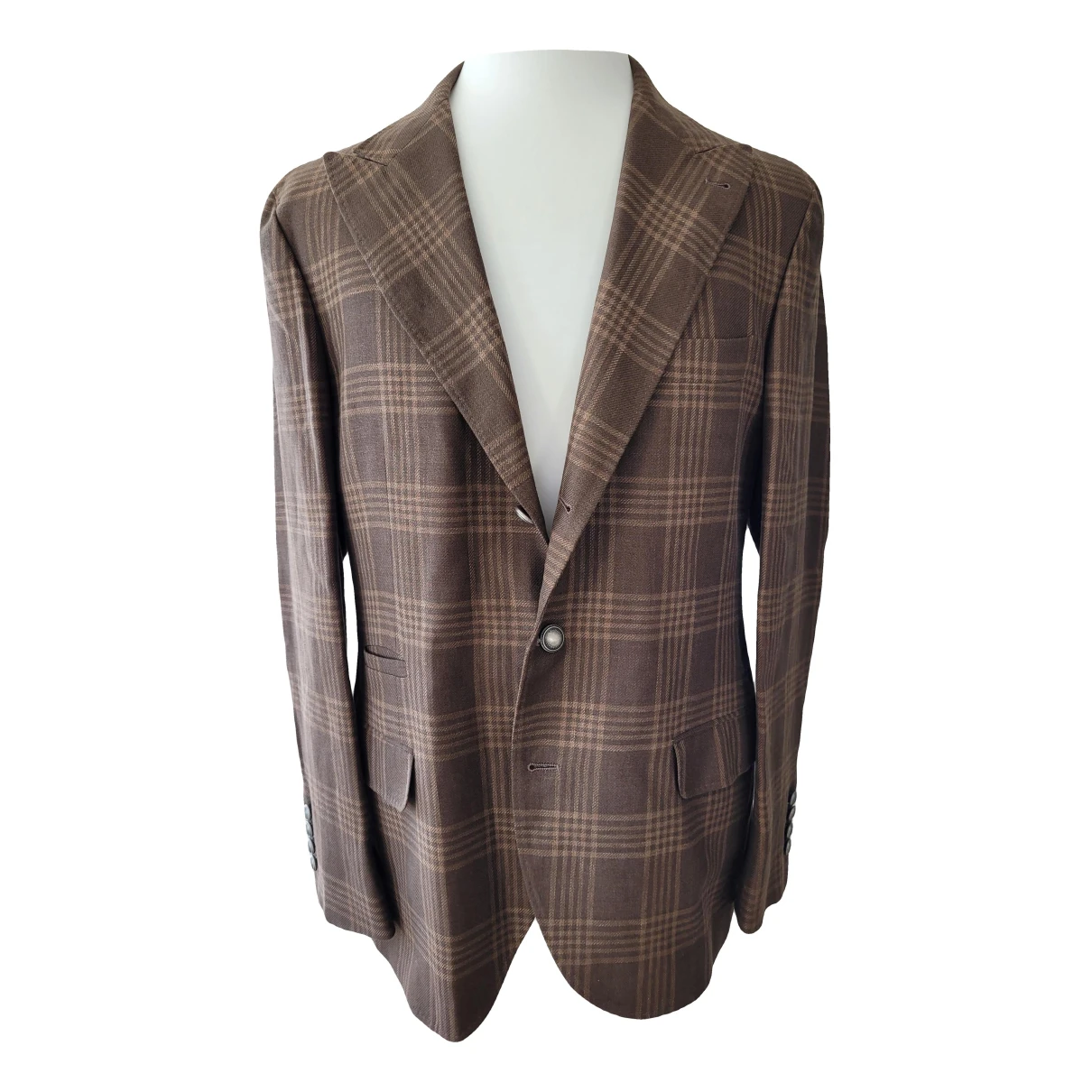 Pre-owned Brunello Cucinelli Linen Vest In Brown