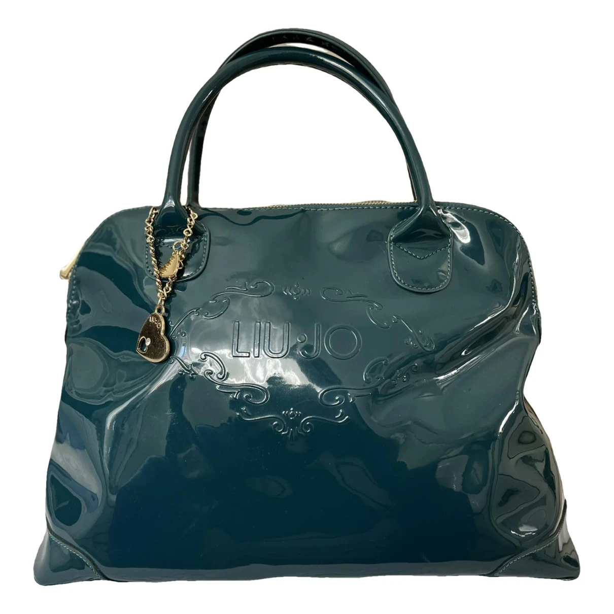 Pre-owned Liujo Patent Leather Handbag In Green