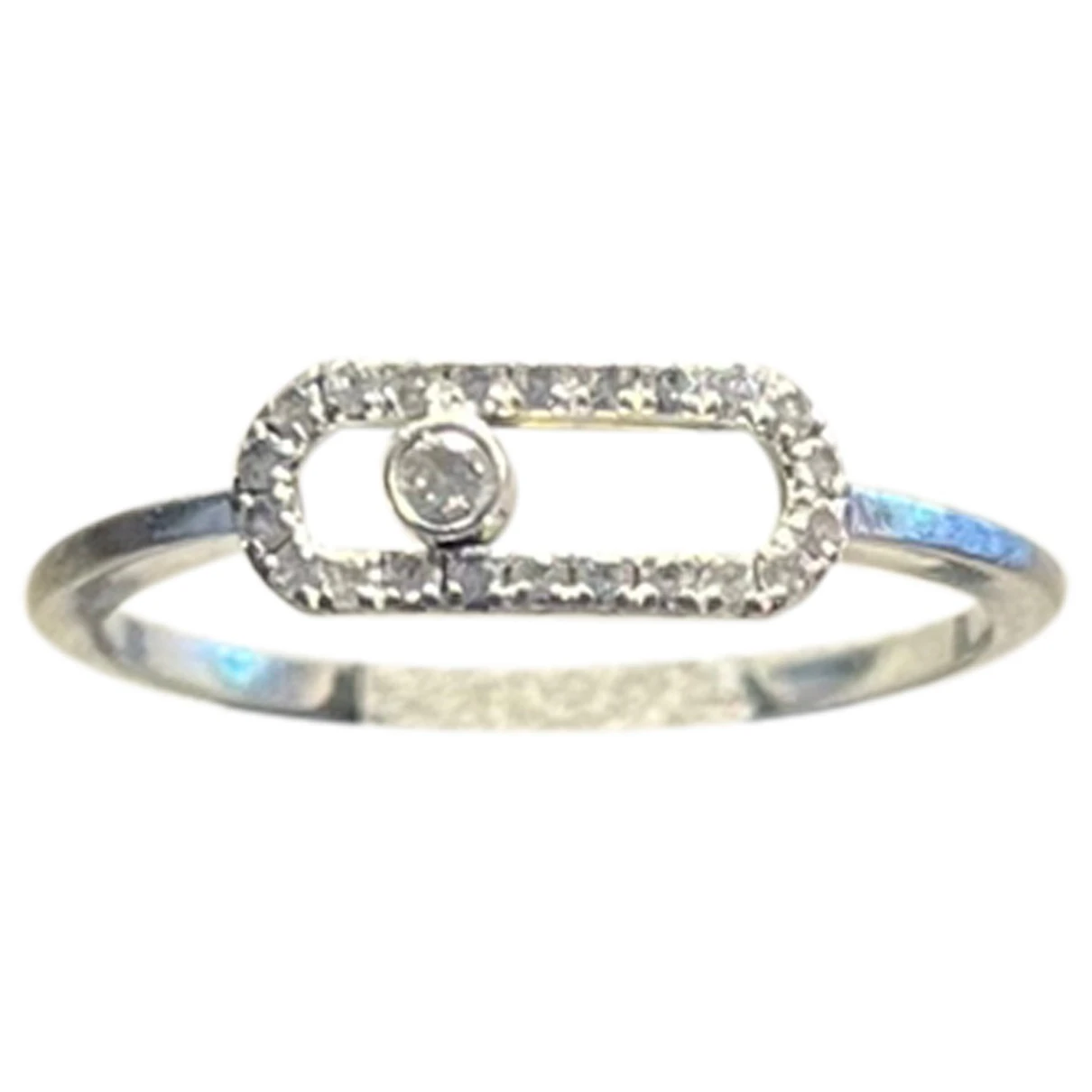 Pre-owned Messika White Gold Ring In Silver