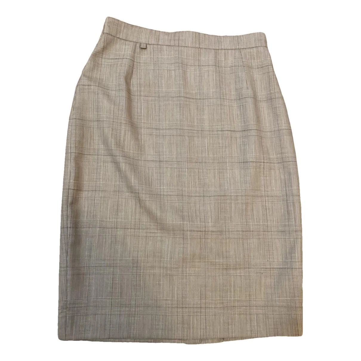 Pre-owned Burberry Wool Skirt In Beige