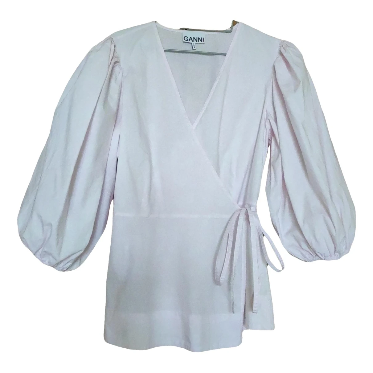 Pre-owned Ganni Blouse In Pink