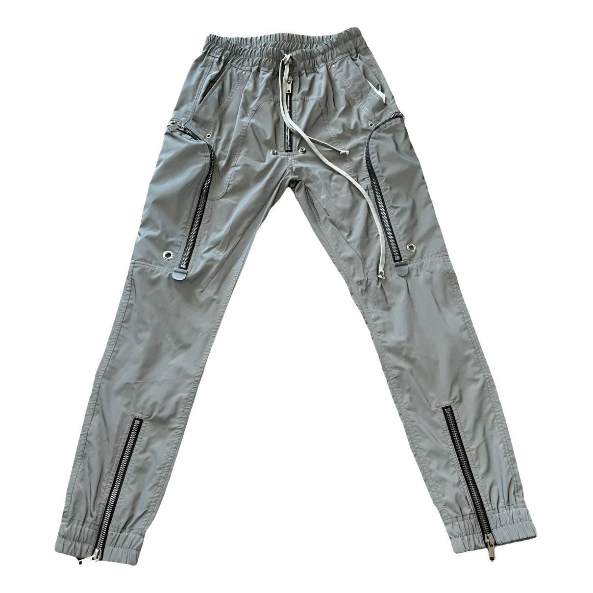 Pre-owned Rick Owens Straight Pants In Grey
