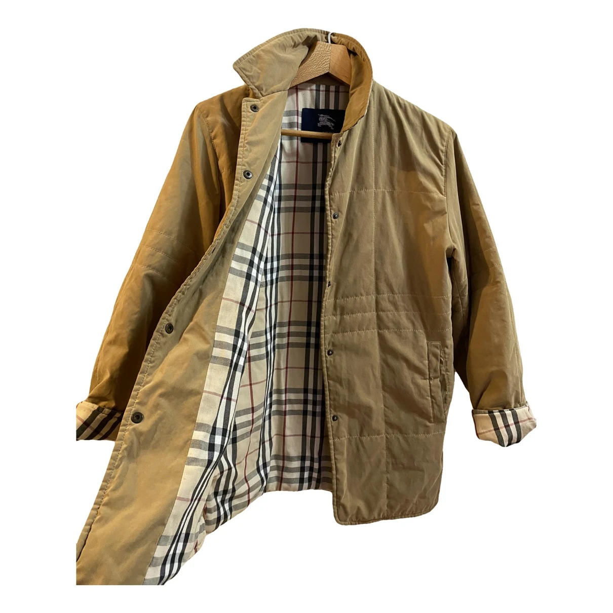 Pre-owned Burberry Coat In Gold