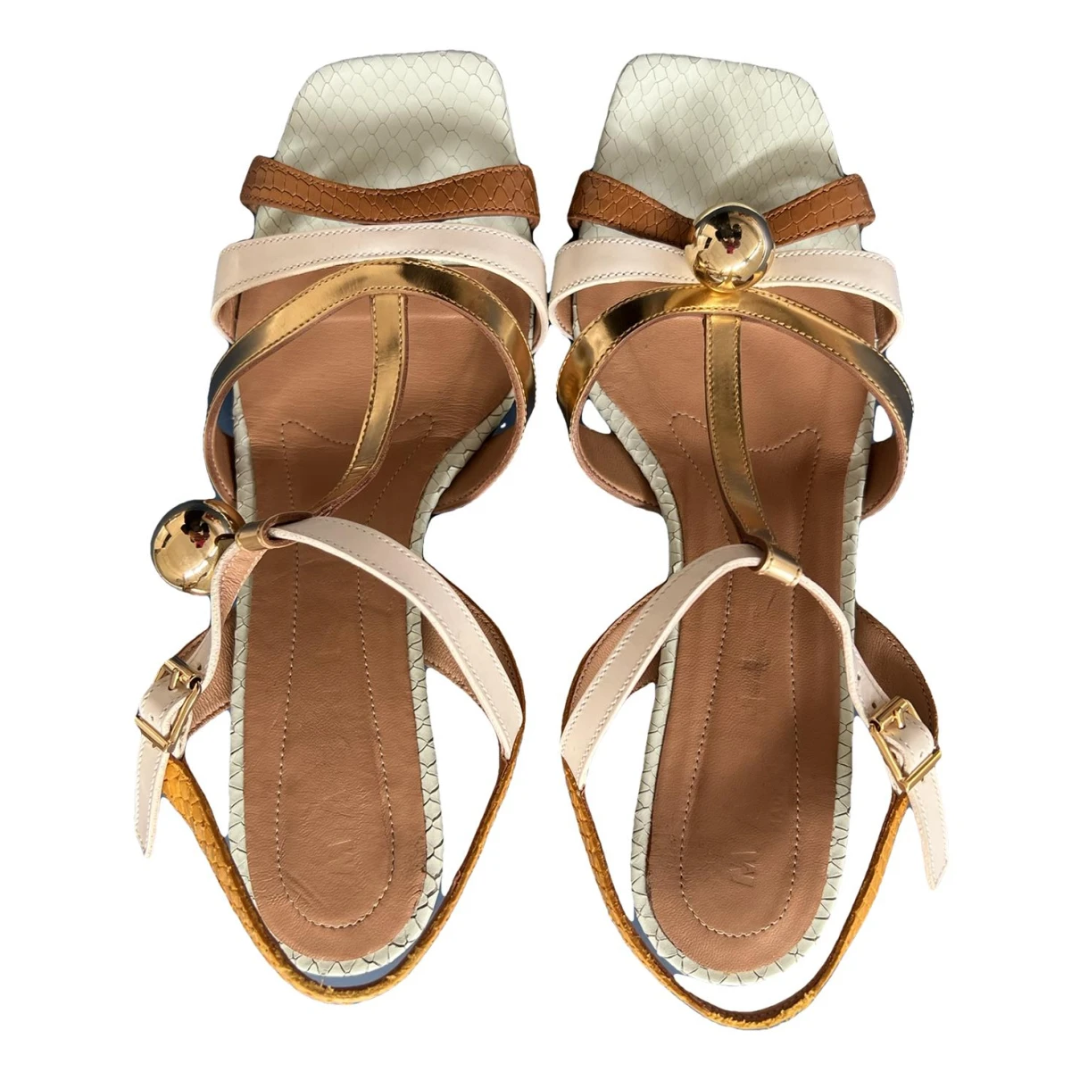 Pre-owned Marni Leather Sandals In Multicolour