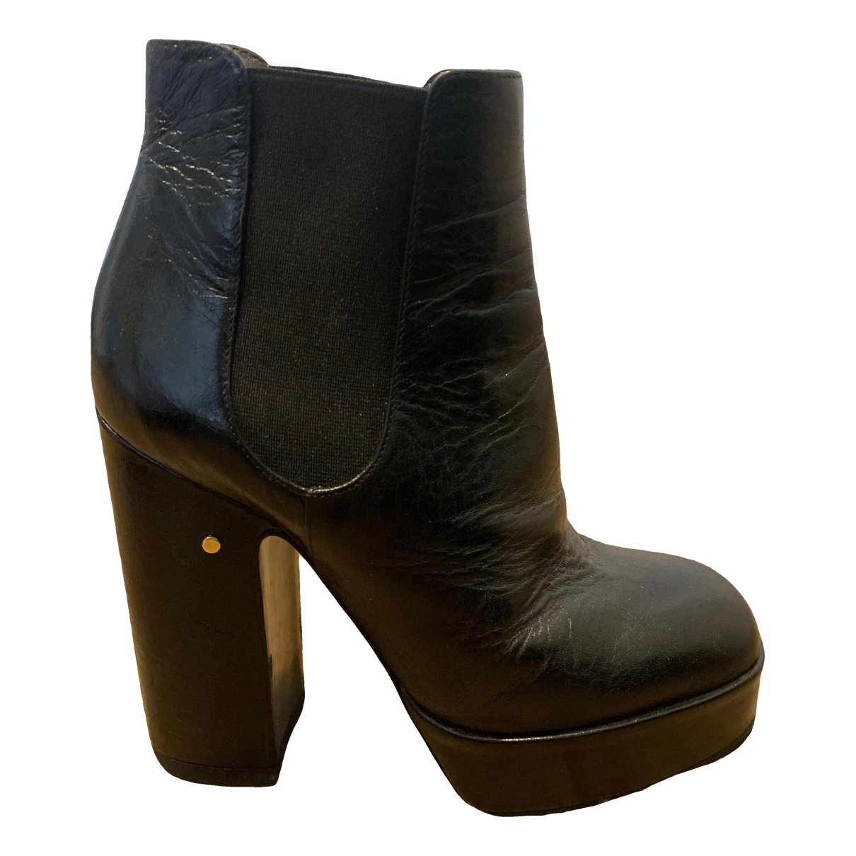 Pre-owned Laurence Dacade Leather Heels In Black