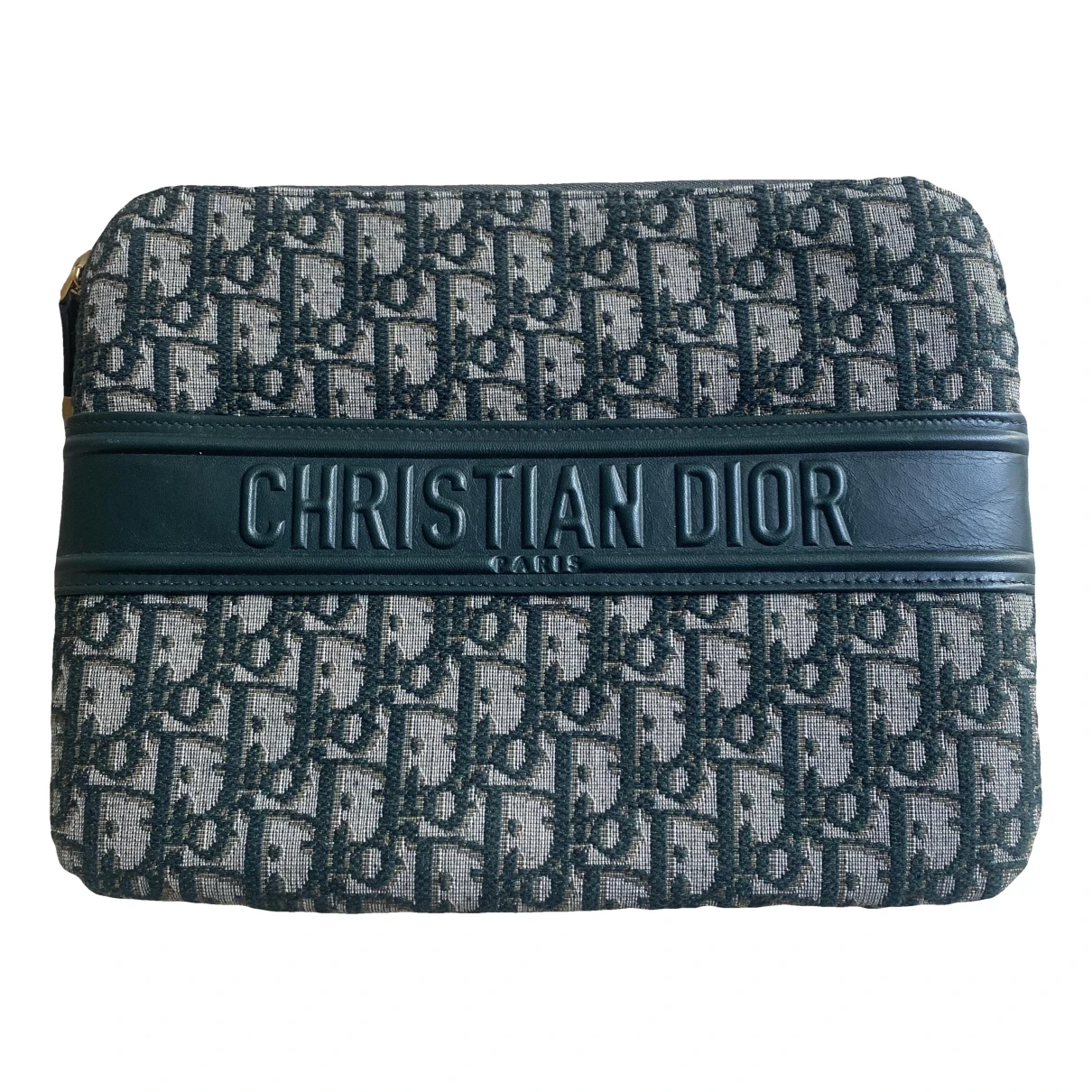 Pre-owned Dior Cloth Purse In Green