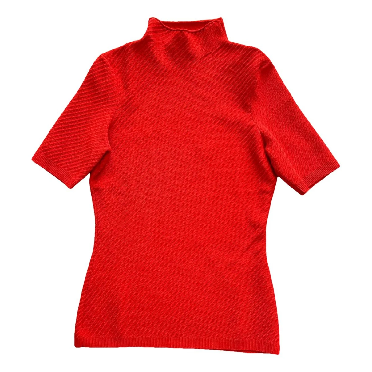 Pre-owned Victoria Beckham Jersey Top In Red